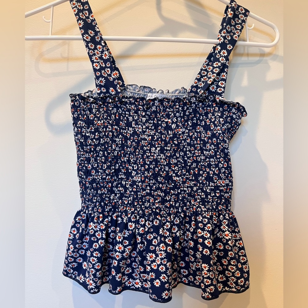 Urban Outfitters floral cropped tank